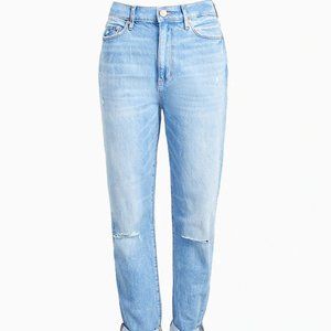 High Rise Slim Pocket Boyfriend Jeans